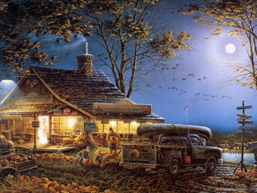 terry_redlin_artwork_wallpaper_autumn_traditions1024768