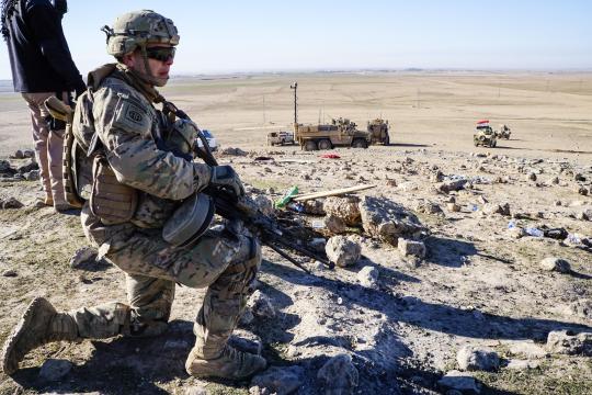 Iraqi security forces and U.S. Army monitor progress, day one of the battle to liberate West Mosul