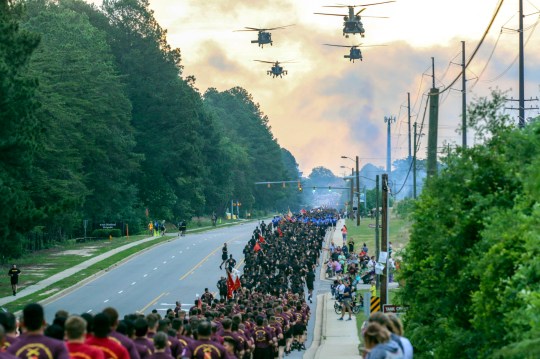 82nd Airborne Division start All American Week with run