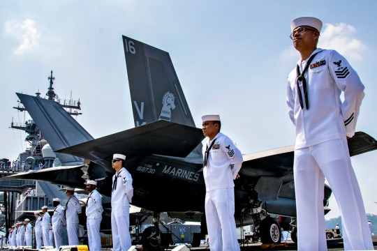USS WASP (LHD 1) OPERATIONS AT SEA